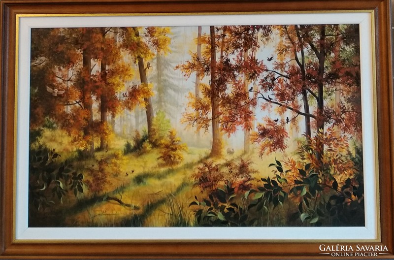 Autumn lights oil painting