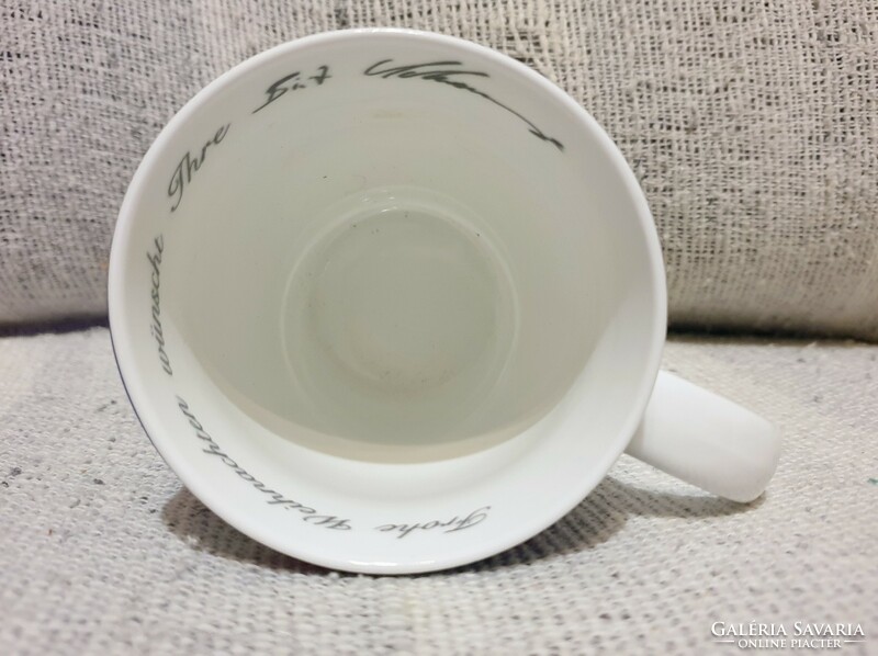 Porcelain mug with Santa Claus pattern - brand Adler