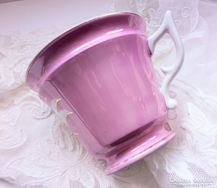 Bieder rózsaszín csésze 9x8cm