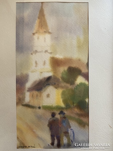 Watercolor by Miklós Osváth