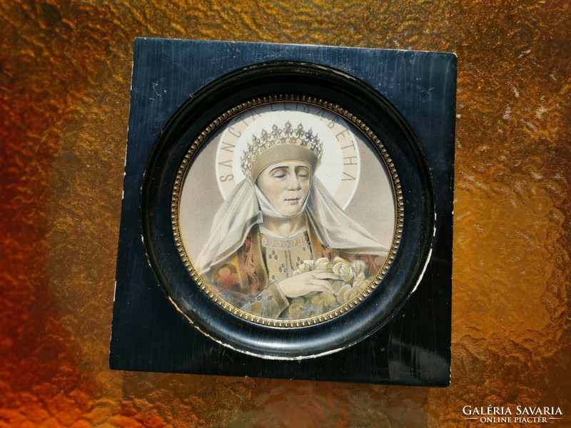 Antique picture of Saint Elizabeth