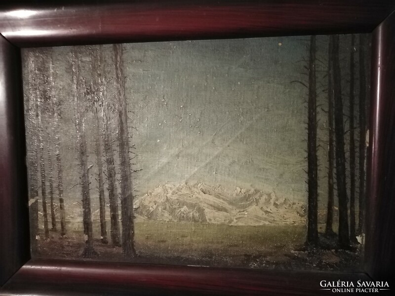 Very old landscape painting