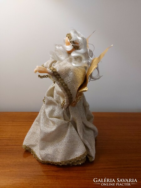 Angel top decoration Christmas tree decoration with golden wings