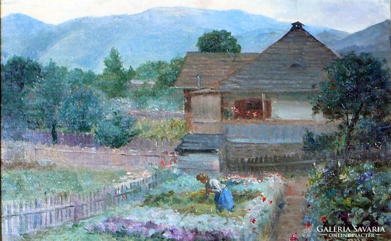 Károly Wolff (1869): in the garden