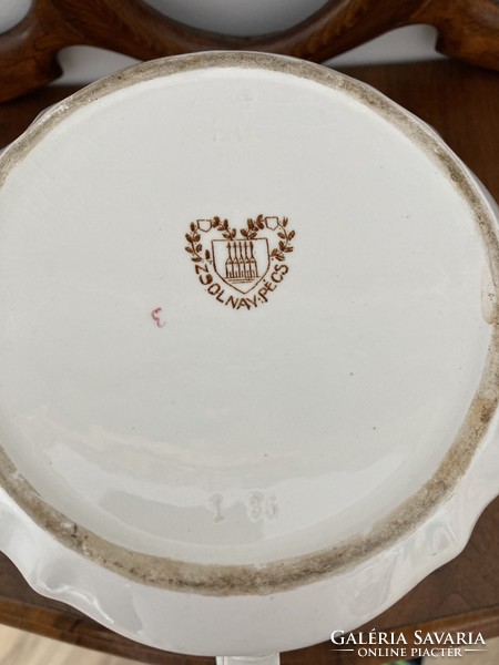 ANTIK ZSOLNAY PORCELÁNFAJANSZ TEÁSKANNA