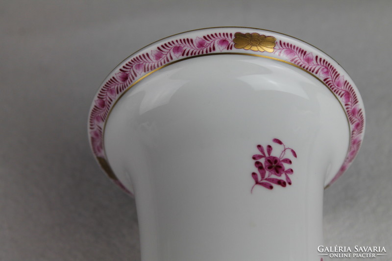 Herendi  Apponyi mintás váza purpur 24 cm