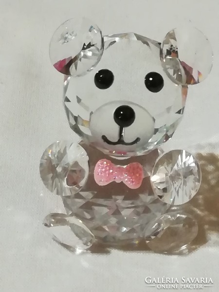 Shiny crystal teddy bear, in gift box.