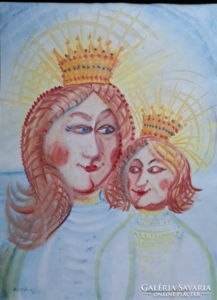 Margit Kaszner: crowned madonna.