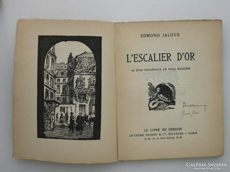 L'escalier d'or. 45 Bois originalaux de paul baudier - in antique French, with woodcuts