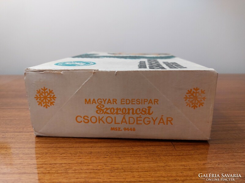 Régi szaloncukros doboz Szerencsi Csokoládégyár papírdoboz Magyar Édesipar