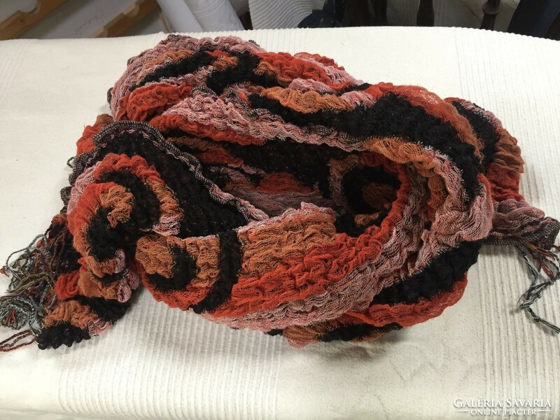 Colorful scarf made of flexible material