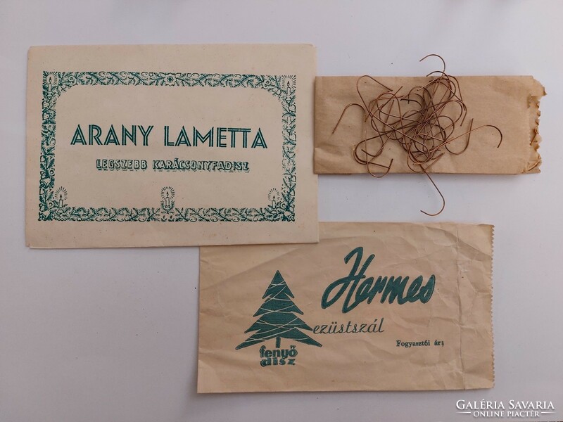 Retro Christmas paper bag Hermes laminate packaging 3 pcs