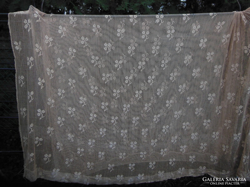 Curtain - 340 x 215 cm - hand crocheted - perfect - width 215 cm - length 340