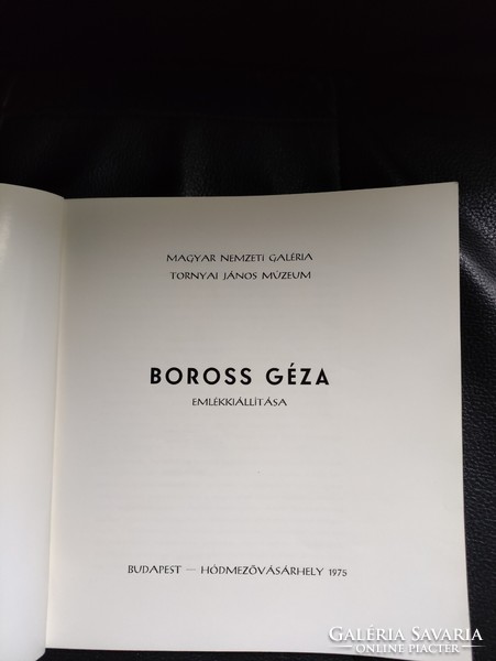 Boross géza - memorial exhibition - catalog - collectors