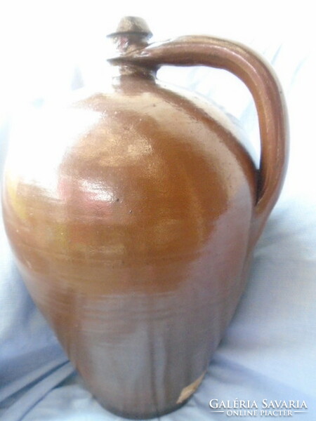 Roman style copy, huge ceramic jug with a handle, spout, flawless, approx. 10 Liter