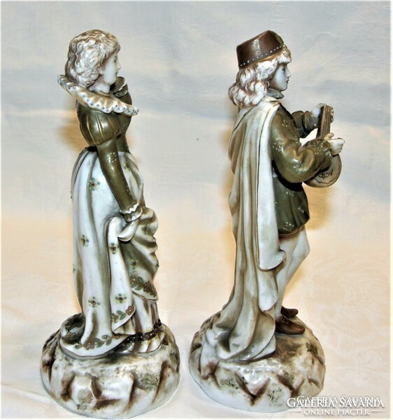 Antik EBS Ernst Bohne & Sohne - Porcelán figura pár