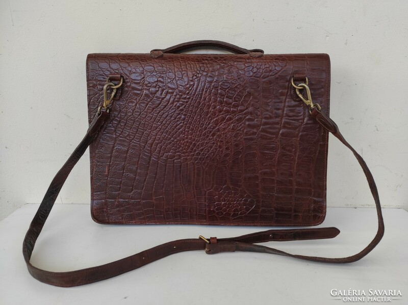 Antique leather bag in perfect condition with briefcase key 859 6322