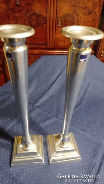 Pair of decorative leonardo candle holders