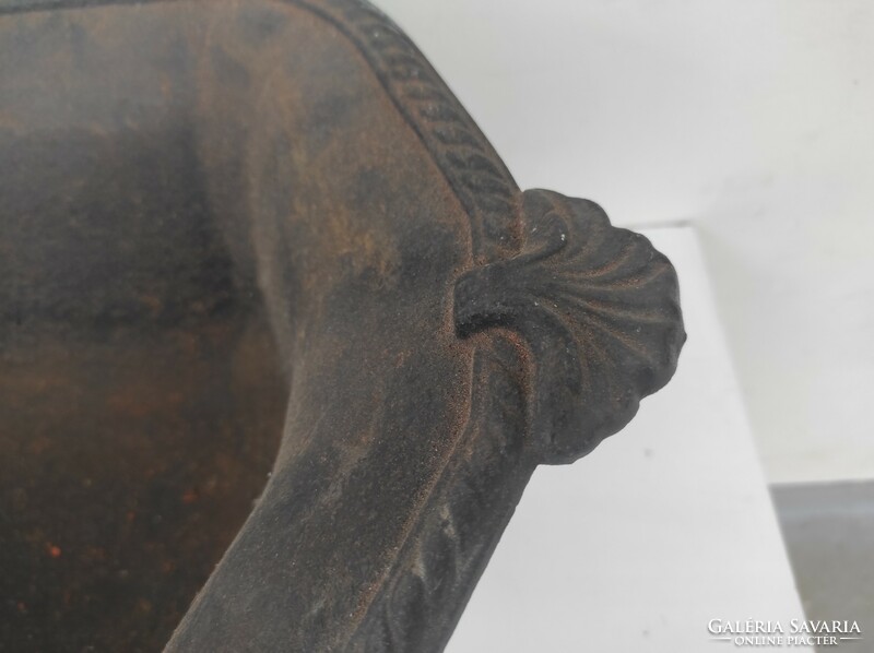 Antik szén tartó kályha kandalló mellé való nehéz öntöttvas fahasáb tartó 821 6307