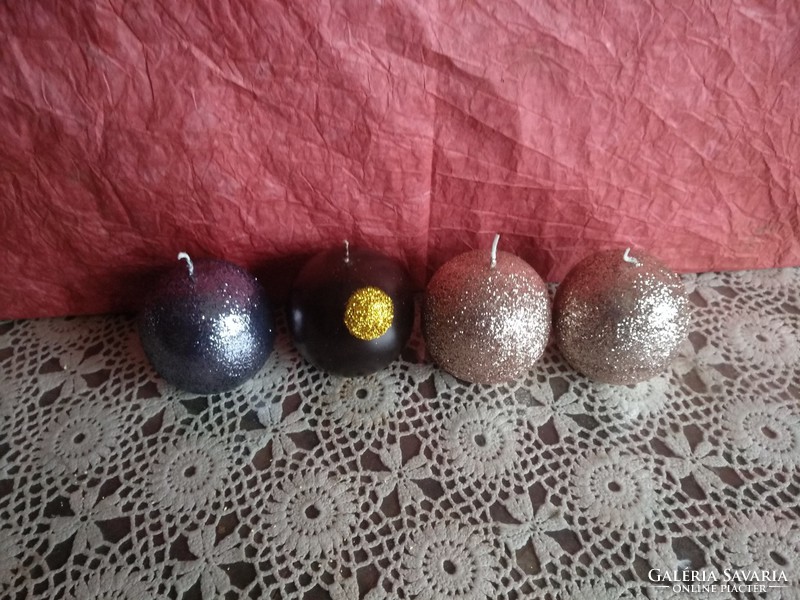 7 Cm glitter ball candle, Christmas decoration, recommend!