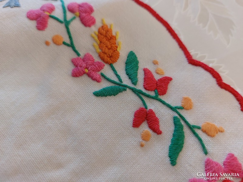 Old Kalocsa embroidered small tablecloth