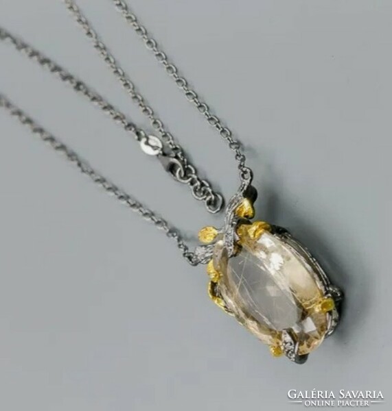 Rutile quartz necklaces