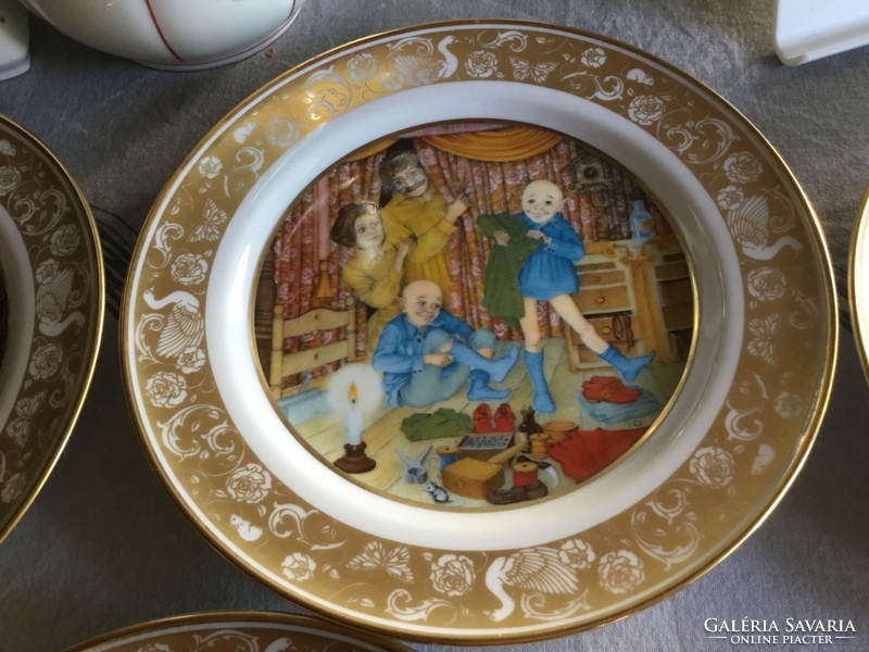 Franklin 20 cm porcelain 12 pcs. Grimm fairy tale series, showcase quality (28)