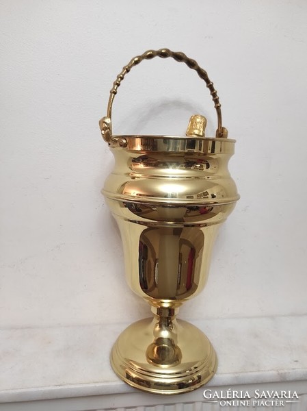 Antique champagne bucket inside tinned brass champagne drink ice holder 376 6238