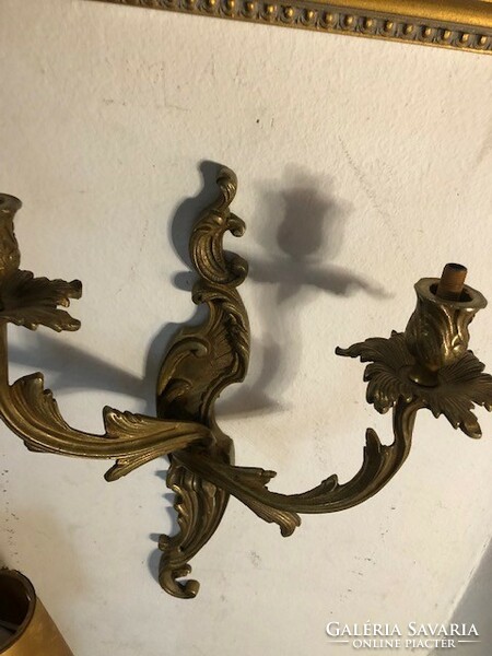 Art Nouveau bronze wall arm, 32 cm beauty.