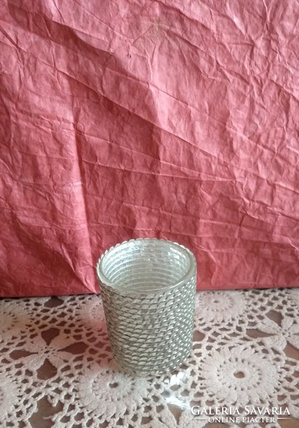 Silver sequin festive candle holder glass Christmas decoration, recommend!