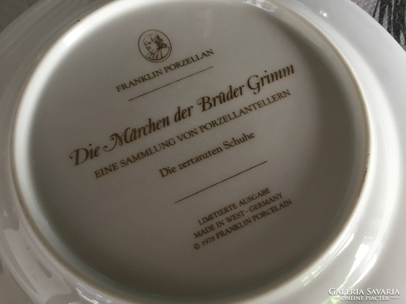 Franklin 20 centis porcelán 12 db. Grimm mesesorozat, vitrin minőség (28)