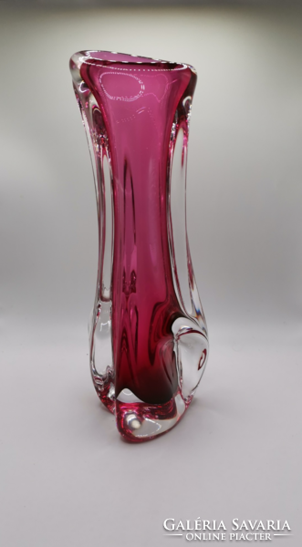 Jozef Hospodka tervezésű gyönyörű üveg váza