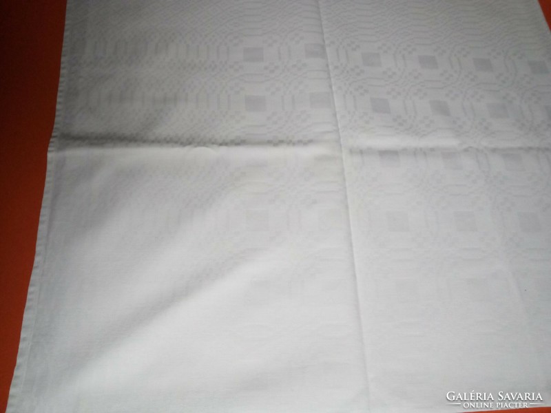 White damask tablecloth 125x125 cm x