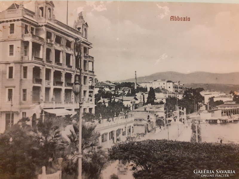 Régi képeslap 1912 Abbázia Opatija fotó levelezőlap
