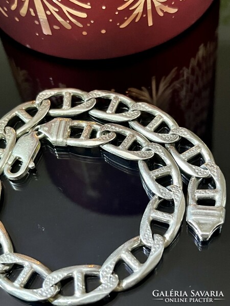 Solid, solid silver bracelet