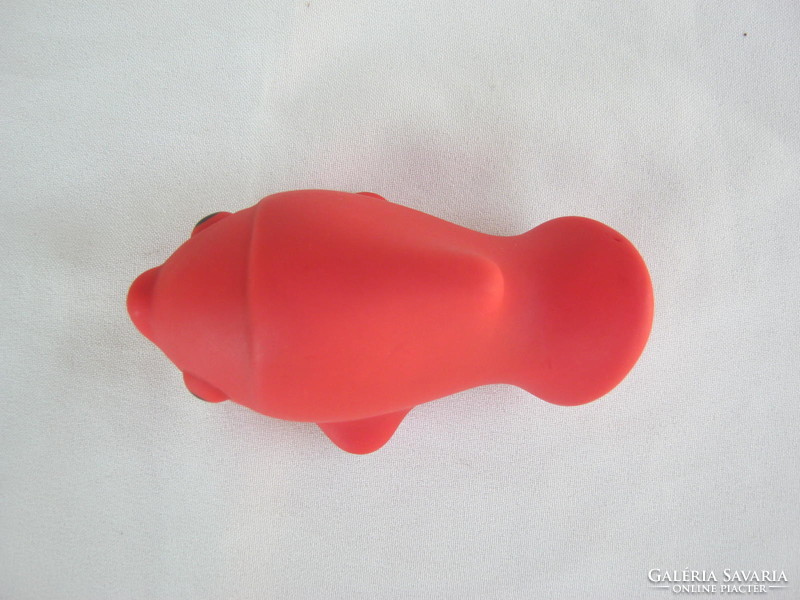 Fish retro beeping beeping rubber toy