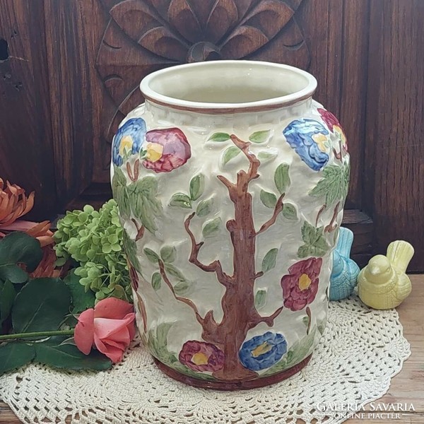 Faience vase with Indian tree pattern