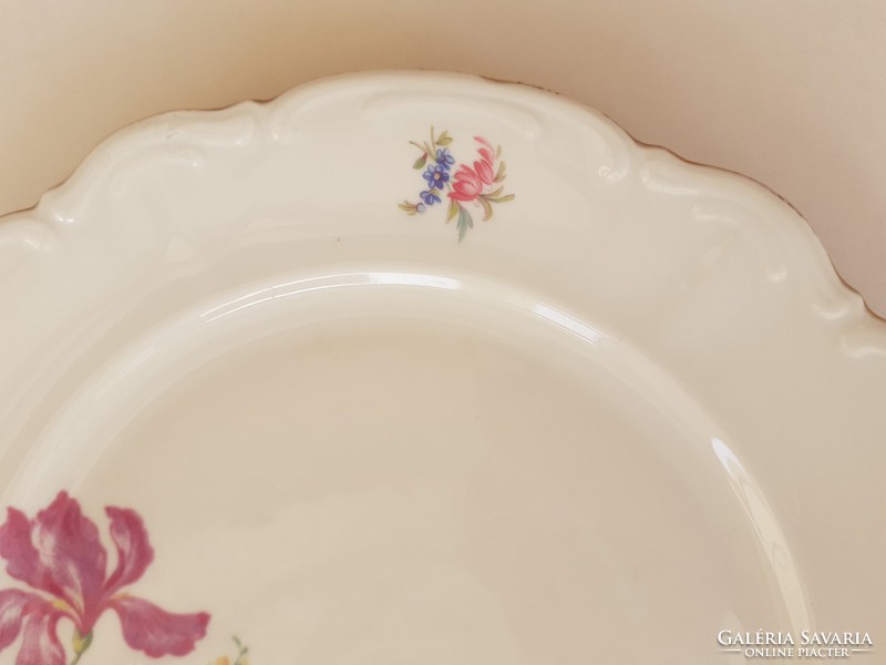 Old bavaria porcelain floral flat plate