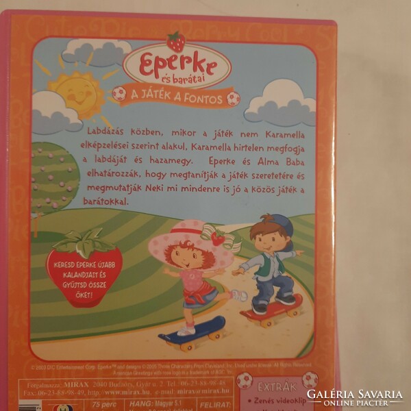 Eperke rajzfilm DVD  (Eperke és barátai 4-5., Eperke Epresen új kalandjai 1. )