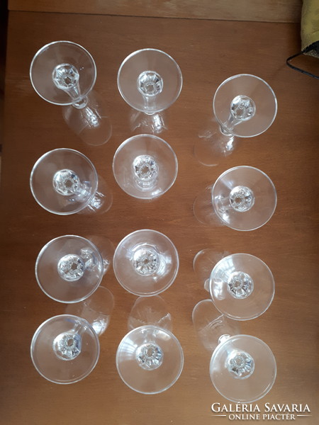 Set of 12 wine champagne stemmed glass glasses
