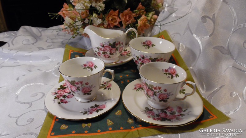 Queen Anne bone china tea set for two