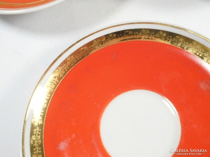 Retro jelzett Hollóházi porcelán teáskészlet kávéskészlet- Hollóháza -1970-es évek, 6 személyes