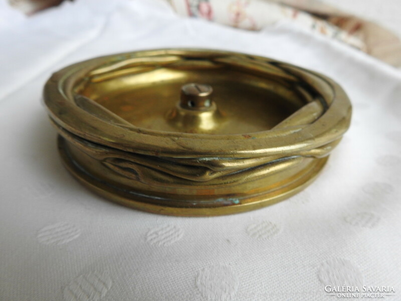 Art Nouveau copper bowl