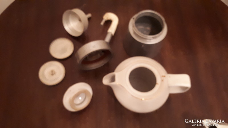 Retro hollóházi Seherezádé kávéfőzőhöz való porcelán kiöntő