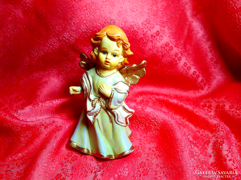 Ceramic angel with wings, table bell