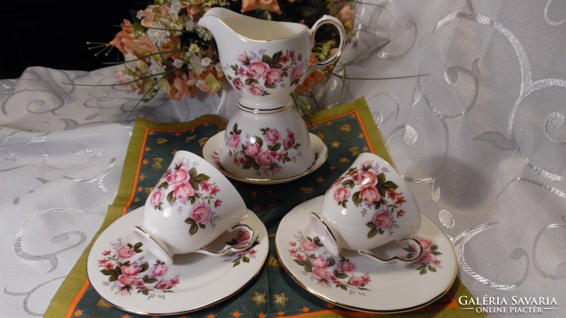Queen Anne bone china tea set for two