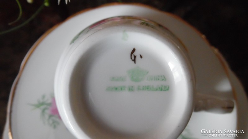 Bone china English porcelain coffee/tea set