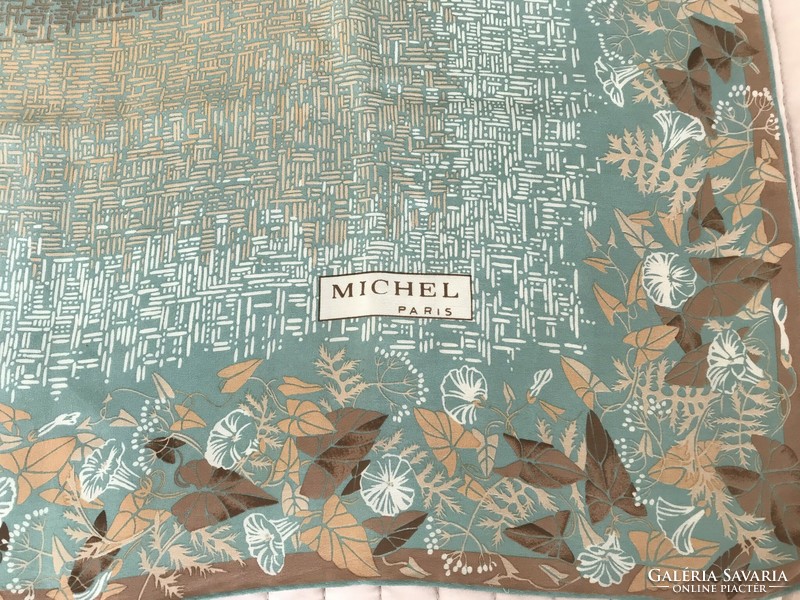 French silk scarf, Michel brand, 87 x 86 cm