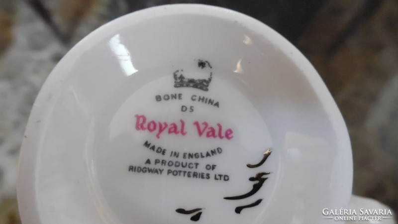 Royal Vale angol porcelán kávés/teás duó