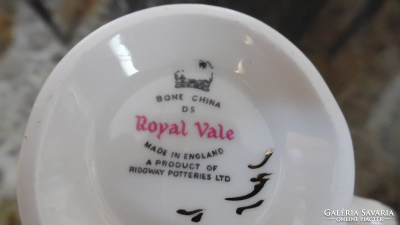 Royal Vale English porcelain coffee/tea duo